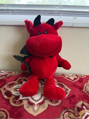 Vintage Dan Dee Collectors Choice Red Devil Plush Halloween Stuffed Animal